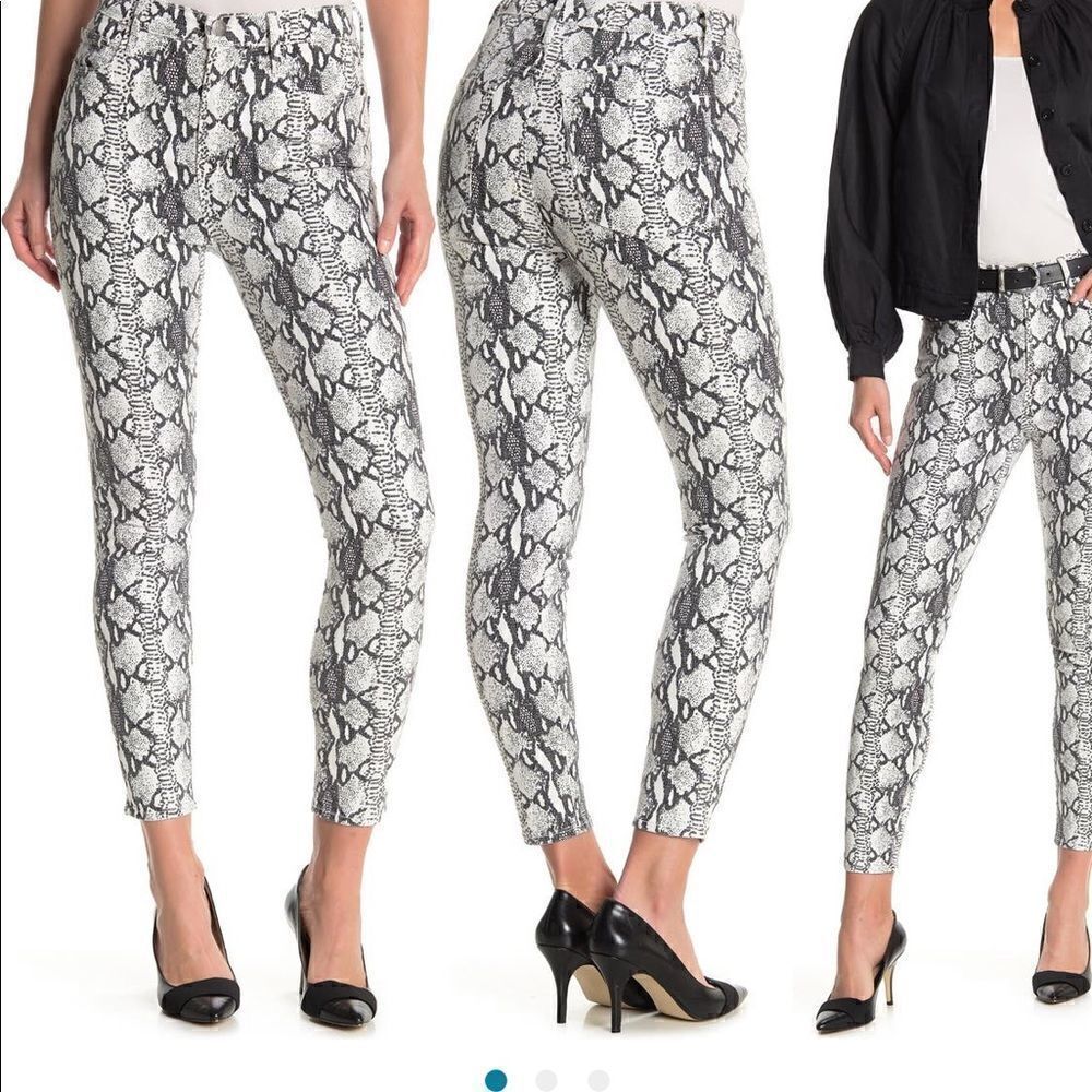 Frame Women’s Ali high rise skinny python printed jeans size 26